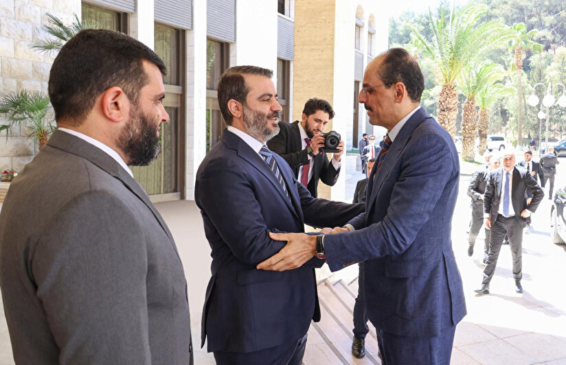 MİT Başkanı Kalın, Suriye Cumhurbaşkanı Şara ve Heyetiyle Görüştü